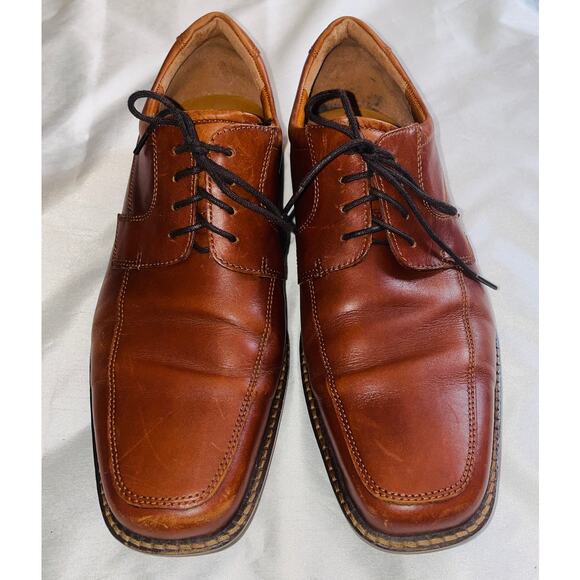 ECCO Helsinki 2.0 Brown Moc-Toe Oxford Comfort Shoes - Men's Size 47 (US 13)‎ - Picture 2 of 12